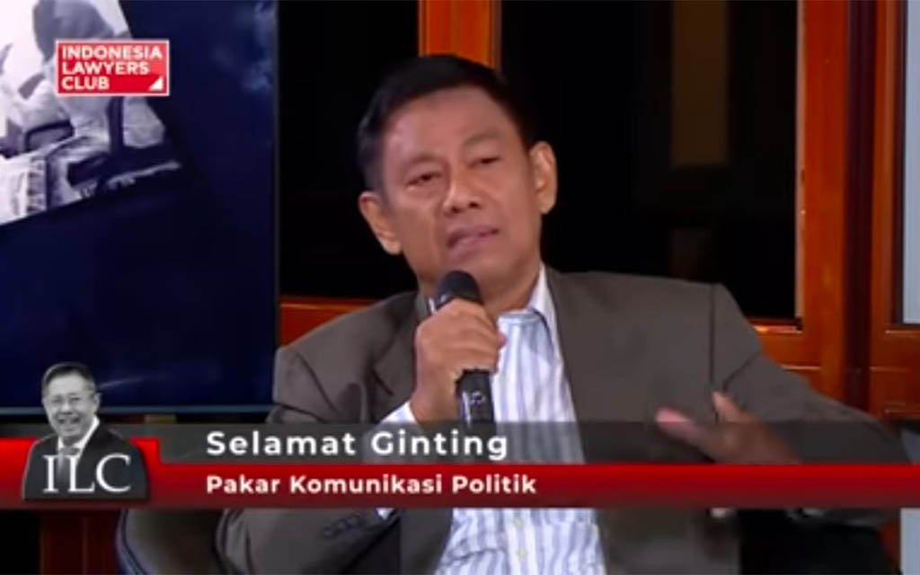 SELAMAT GINTING: AIRIN SENG ADA LAWAN DI PILGUB BANTEN