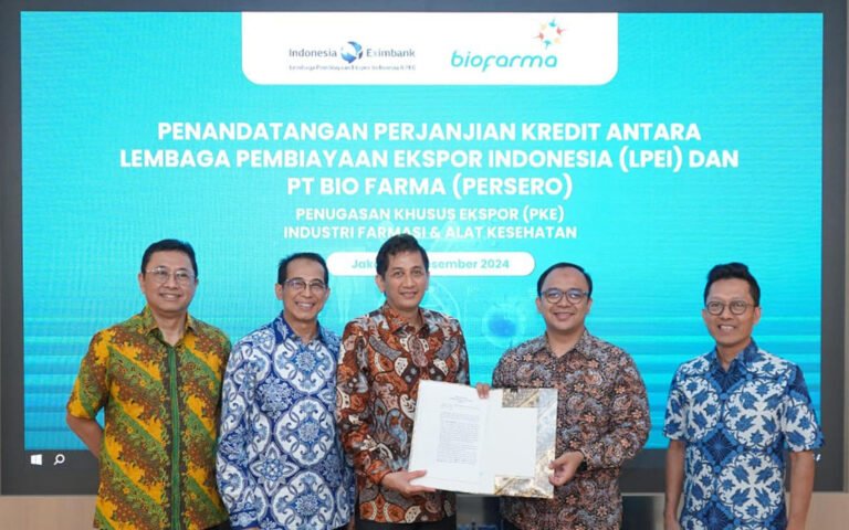 LPEI DAN BIO FARMA DUKUNG EKSPOR FARMASI INDONESIA KE 160 NEGARA MELALUI PKE INDUSTRI FARMASI DAN ALAT KESEHATAN