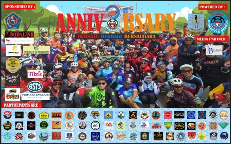 RAYAKAN HUT KE-3, FORKS-JAKTIM GELAR FUN BIKE