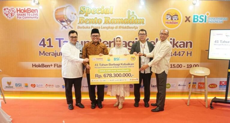BSI DAN HOKBEN BERBAGI KEBAHAGIAAN RAMADAN BERSAMA 4.500 ANAK YATIM