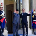 PRESIDEN PRABOWO – PRESIDEN MACRON BERTEMU EMPAT MATA